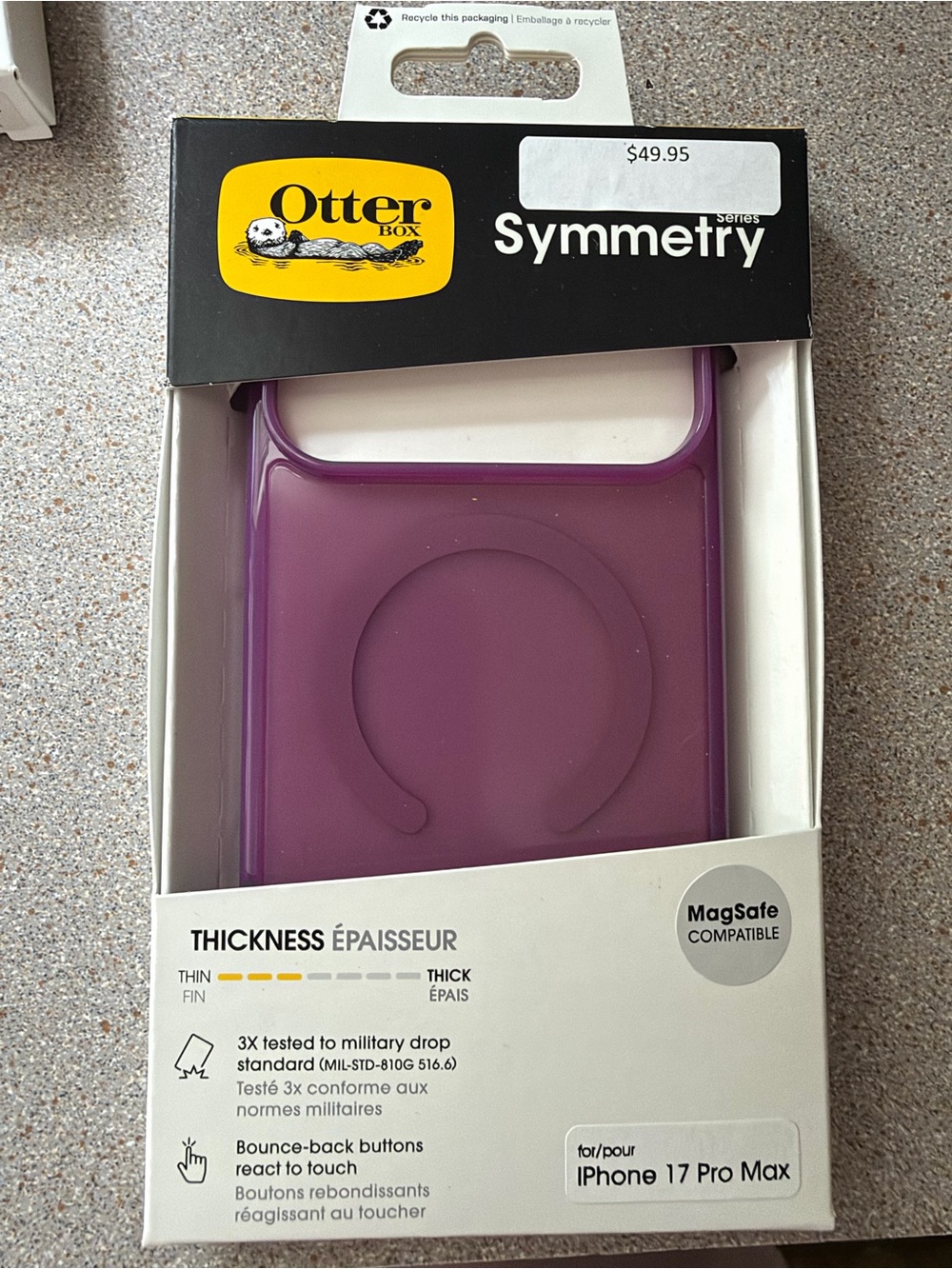 OtterBox Symmetry MagSafe Case for iPhone 17 Pro Max - Purple